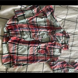 VICTORIA’S SECRET plaid pajama top